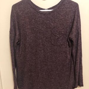 Deep purple knit sweater